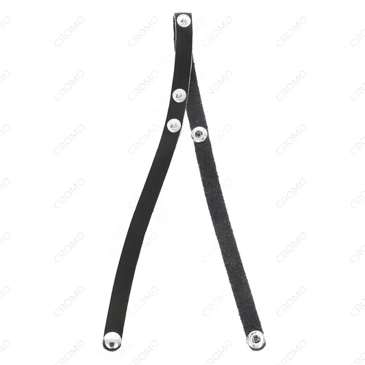 kink anneau penis en cuir avec fermeture a pression 39 x 1 cm