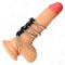 kink 4 anneaux penis en metal de 3 7 cm a 5 cm connectes par du cuir