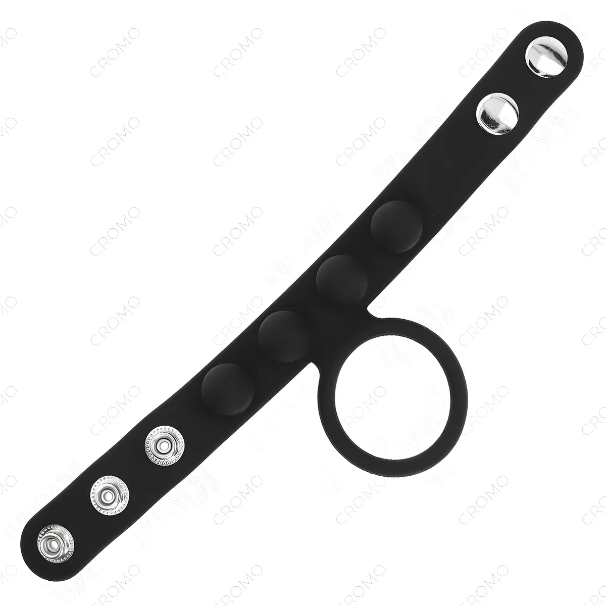 kink anneau penis en cuir 3 5 cm avec fermeture a pression 23 x 2 cm