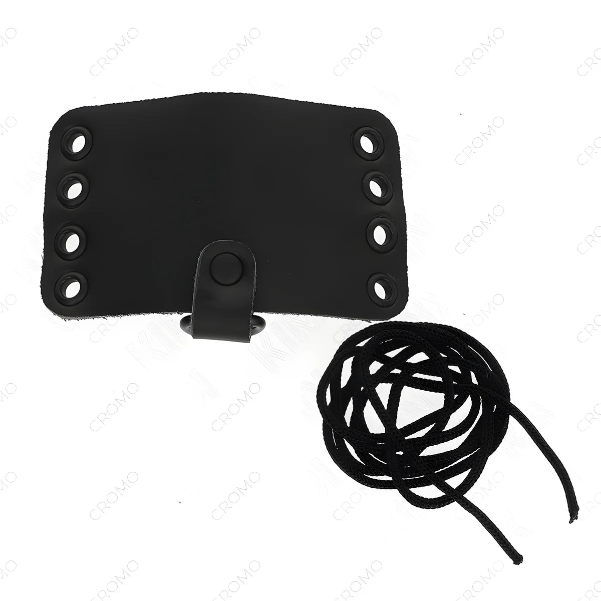 kink anneau penis en cuir avec fermeture a dentelle et lacets