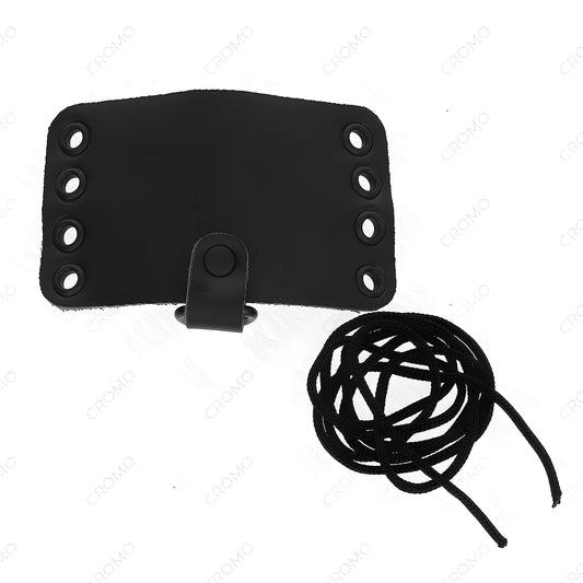 kink anneau penis en cuir avec fermeture a dentelle et lacets