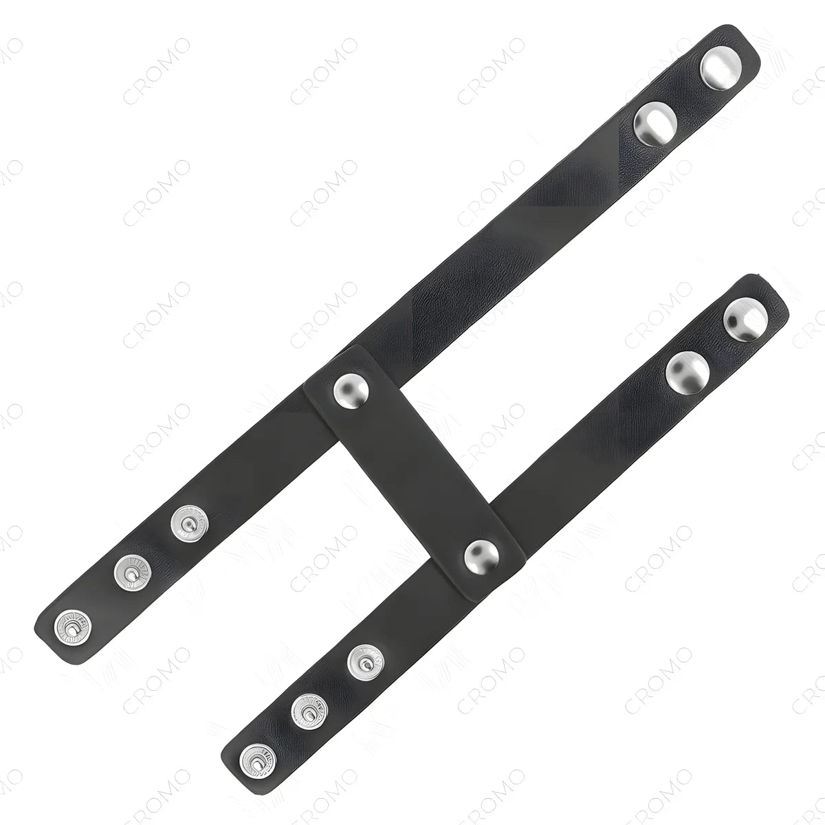 kink anneau penis double en cuir reglable