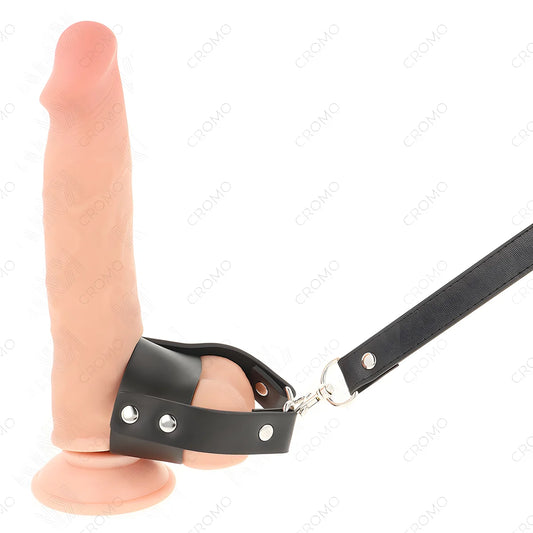 kink anneau penis avec sangle en cuir reglable