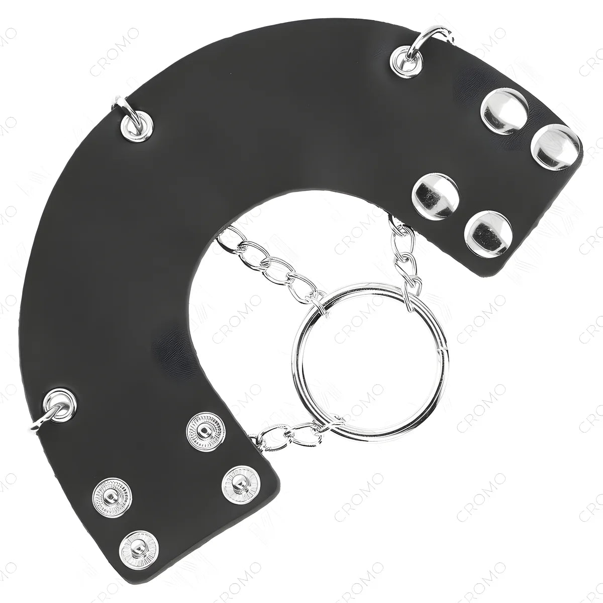 kink anneau penis chaine 4 cm 7 cm metal avec ceinture en cuir