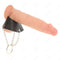 kink anneau penis chaine 4 cm 7 cm metal avec ceinture en cuir