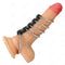 kink 5 anneaux penis de 3 7 cm a 5 cm en metal relies par du cuir