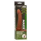 calexotics maxx ribbed double penetrateur 10 vibrations marron