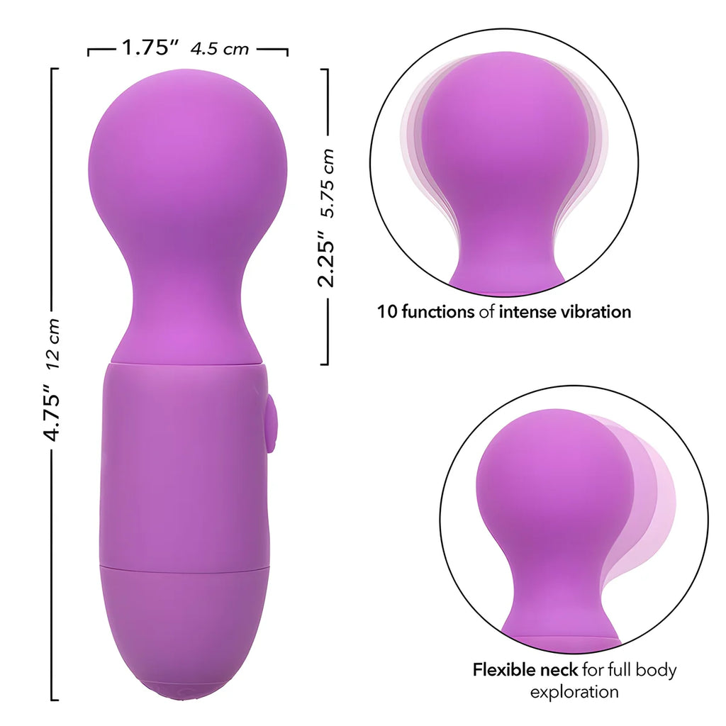 calexotics first time masseur rechargeable 10 vibrations violet