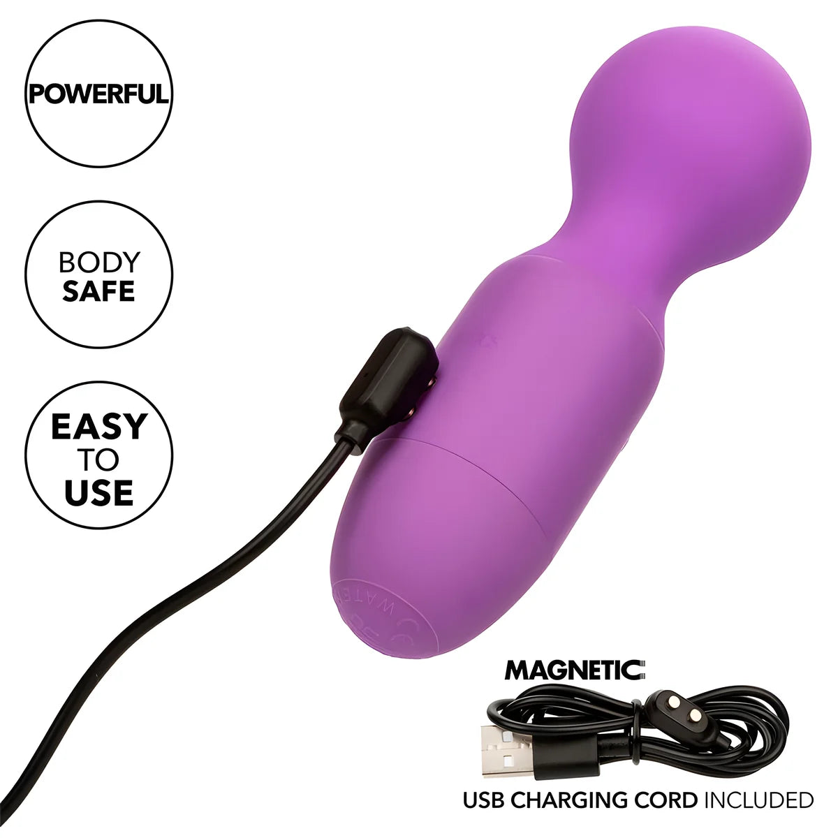 calexotics first time masseur rechargeable 10 vibrations violet