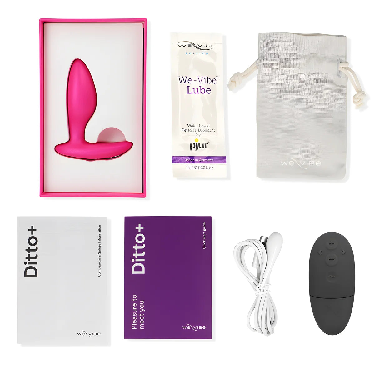 we vibe ditto vibrateur anal plug rose