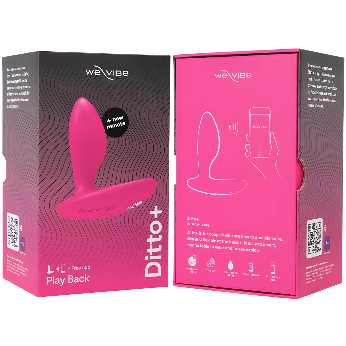 we vibe ditto vibrateur anal plug rose