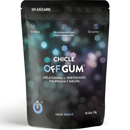 wug gum off valerian tryptophan lemon balm and melatonin 10 units