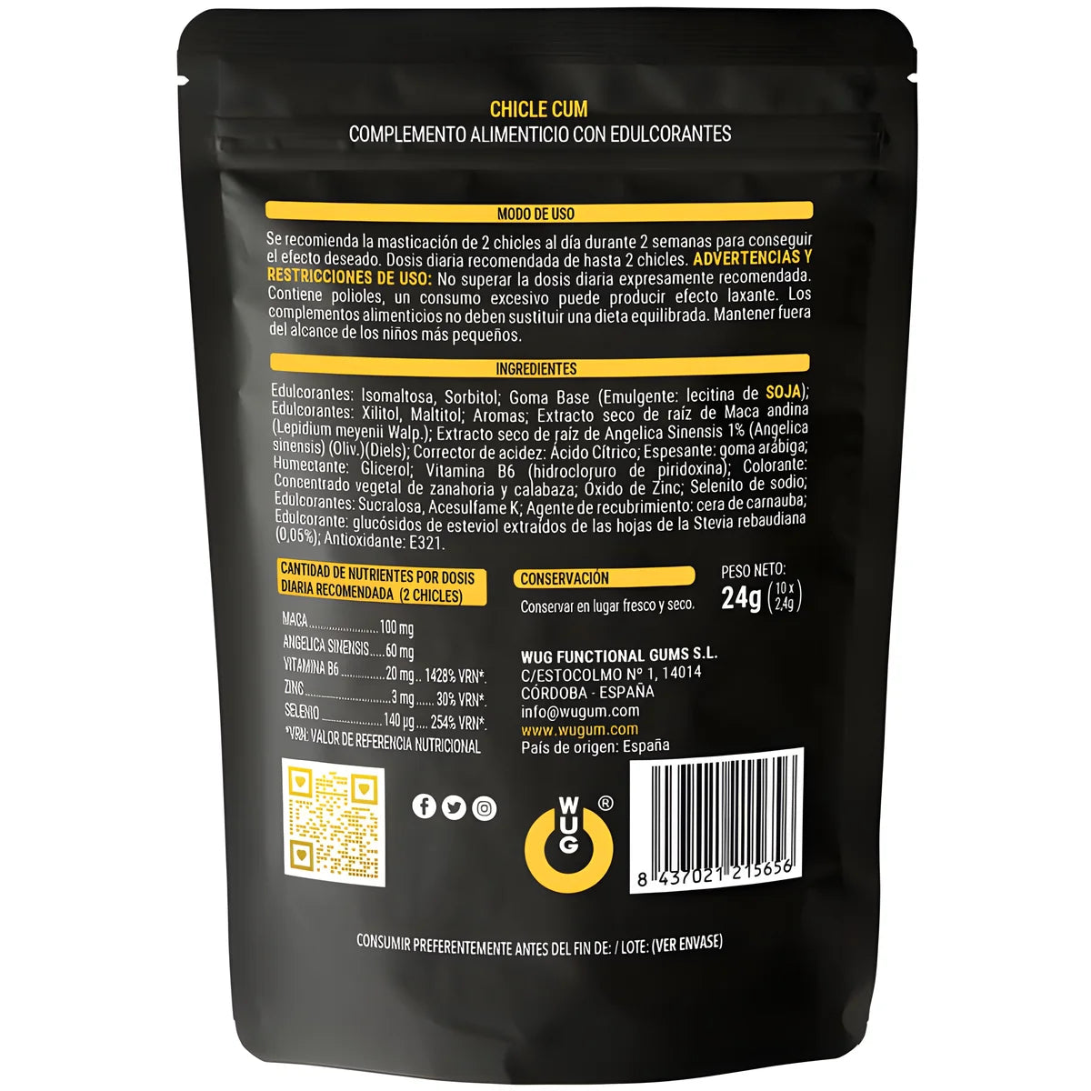 wug sex sense cum augmentation de lejaculation gomme et sperme saveur banane 10 unites