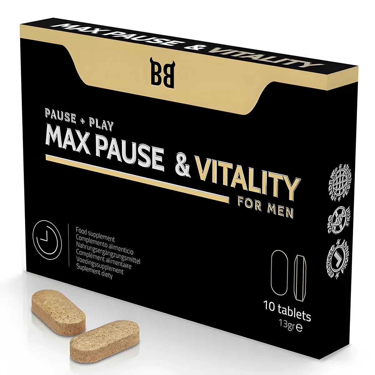 black bull retardateur de pause maximale et de vitalite pour hommes 10 gelules