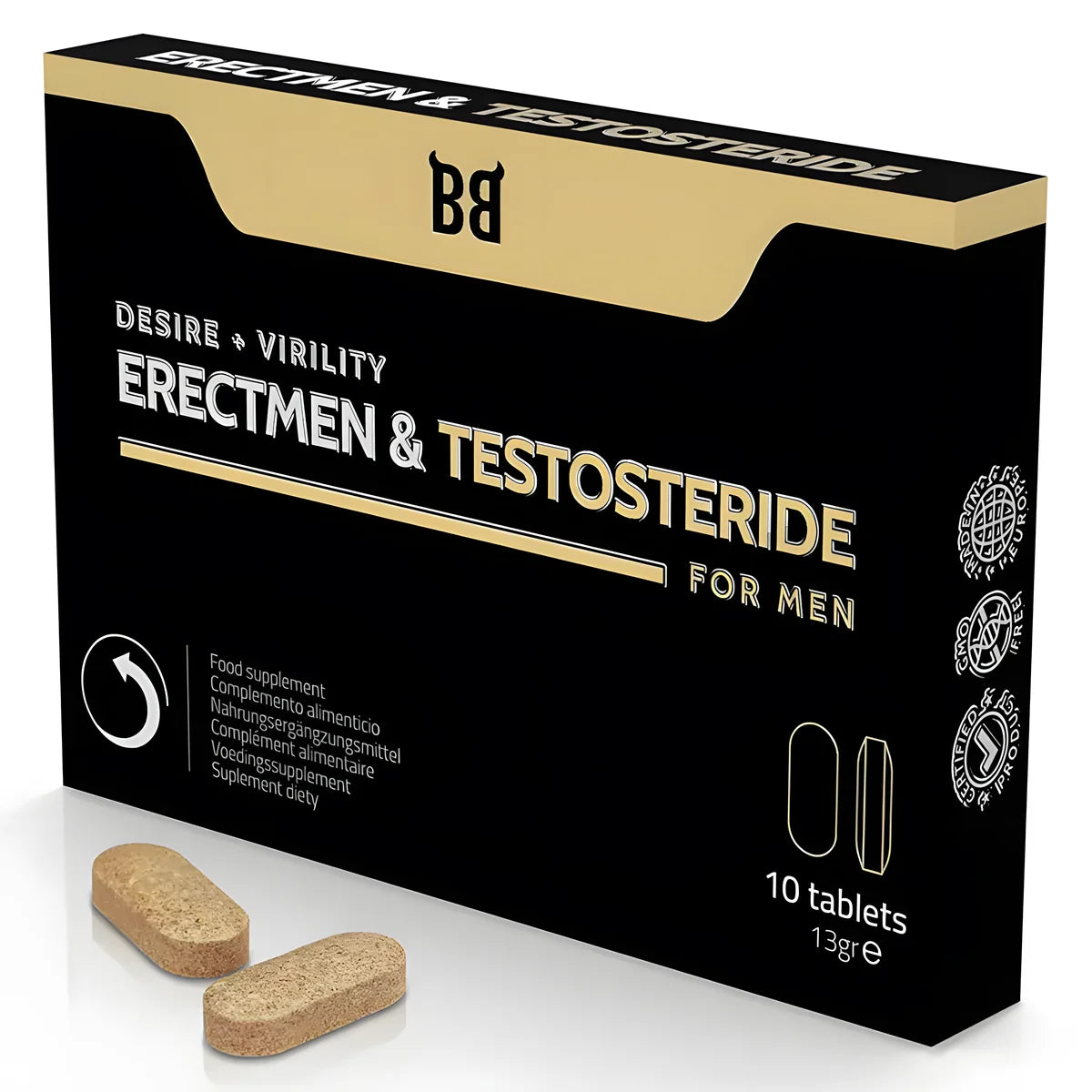 black bull erectmen testosteride puissance et testosterone pour hommes 10 gelules