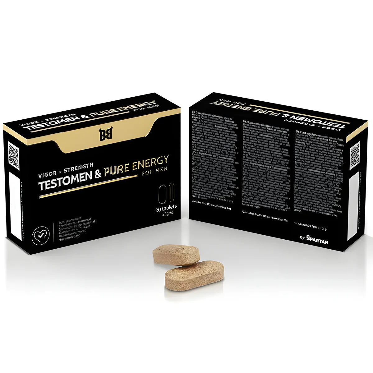 black bull testomen pure energy enhancer pour hommes 20 gelules