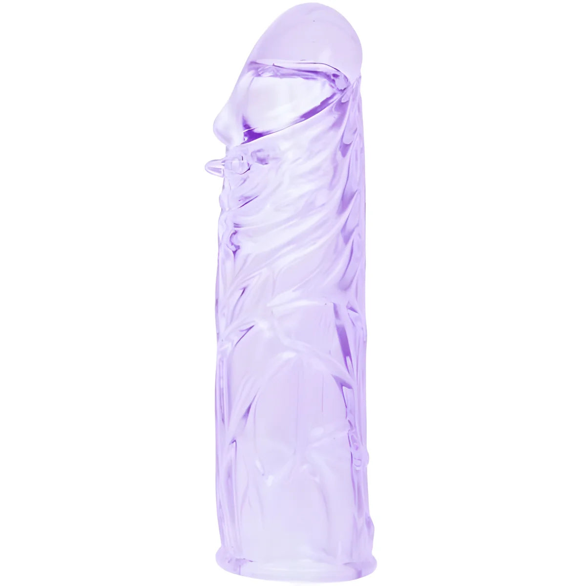 baile housse lilas pour le penis en silicone adaptable 13 cm