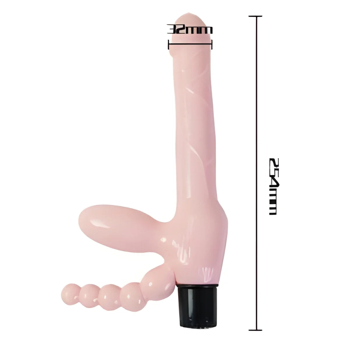 baile harnais sans corde tpr avec vibration et stimulation anal 25 4 cm