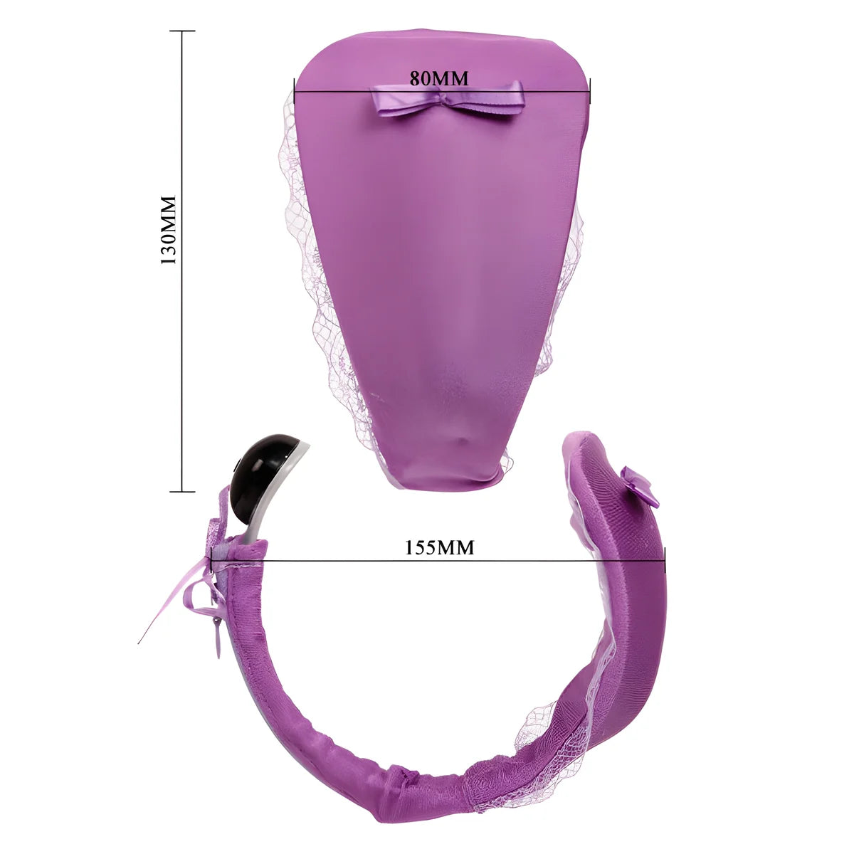 baile string avec vibrateur avec telecommande lilas