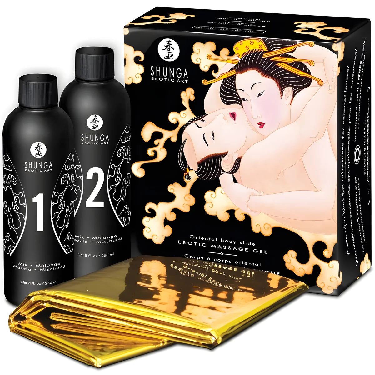 shunga gel de massage erotique corps a corps melon mangue oriental