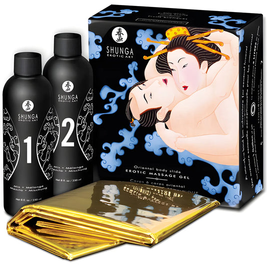 shunga gel de massage erotique oriental corps a corps aux fruits exotiques