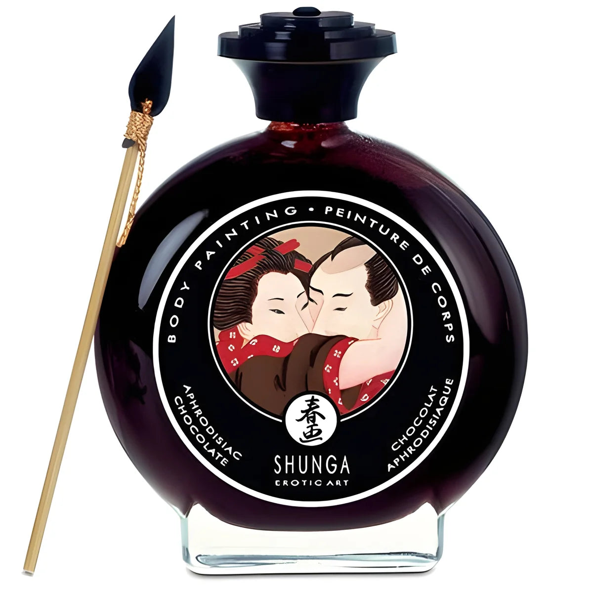 shunga peinture corporelle au chocolat