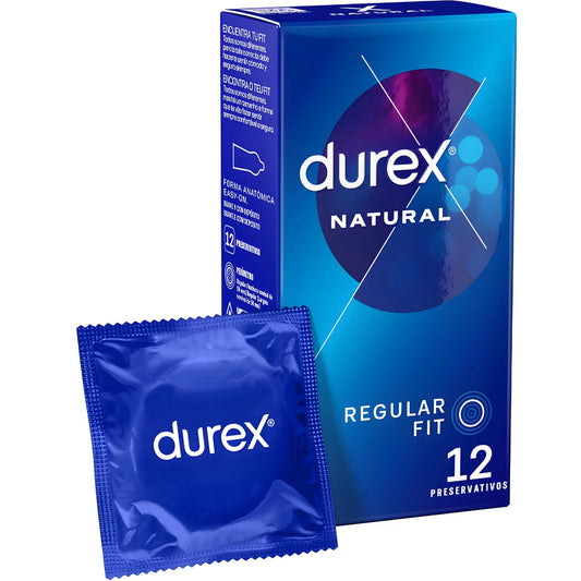 durex naturel plus 12 unites