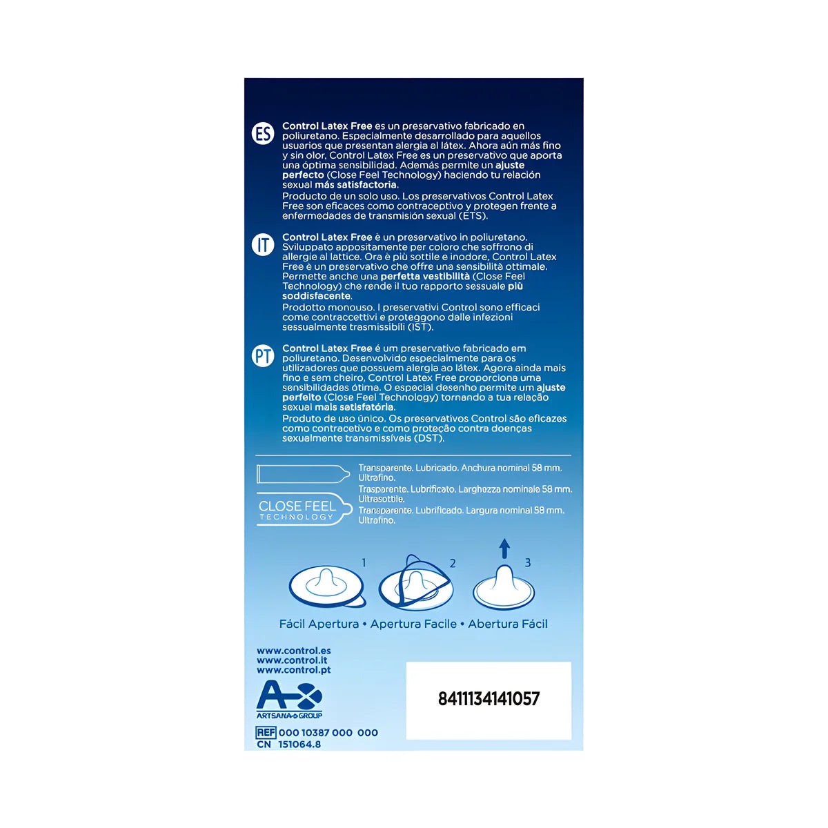 control free sin latex condoms 5 units