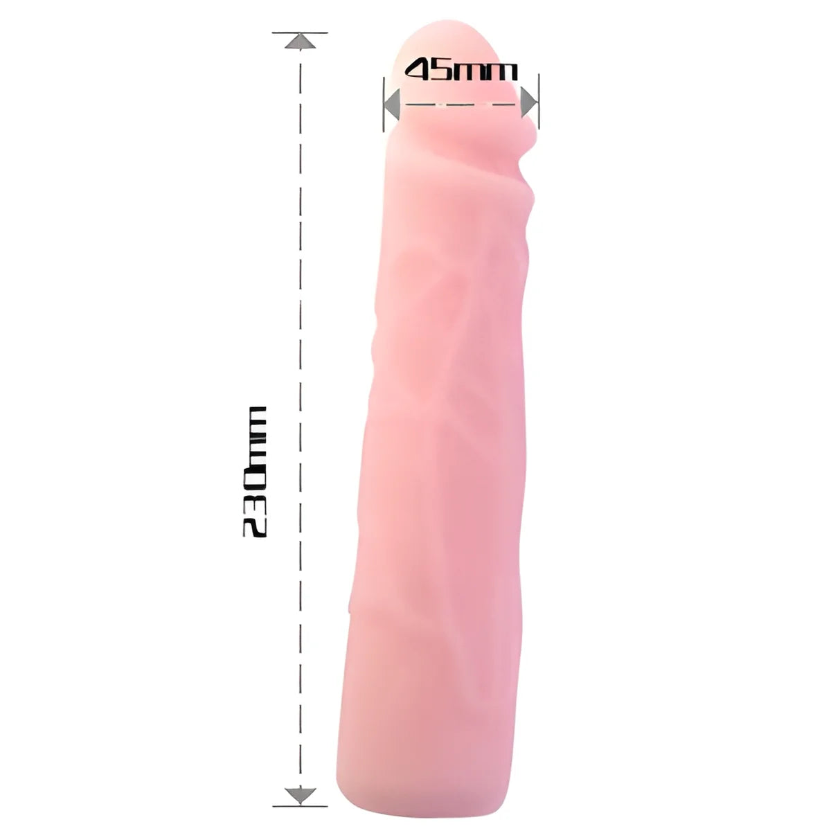 baile gode en silicone realiste skin touch 23 cm