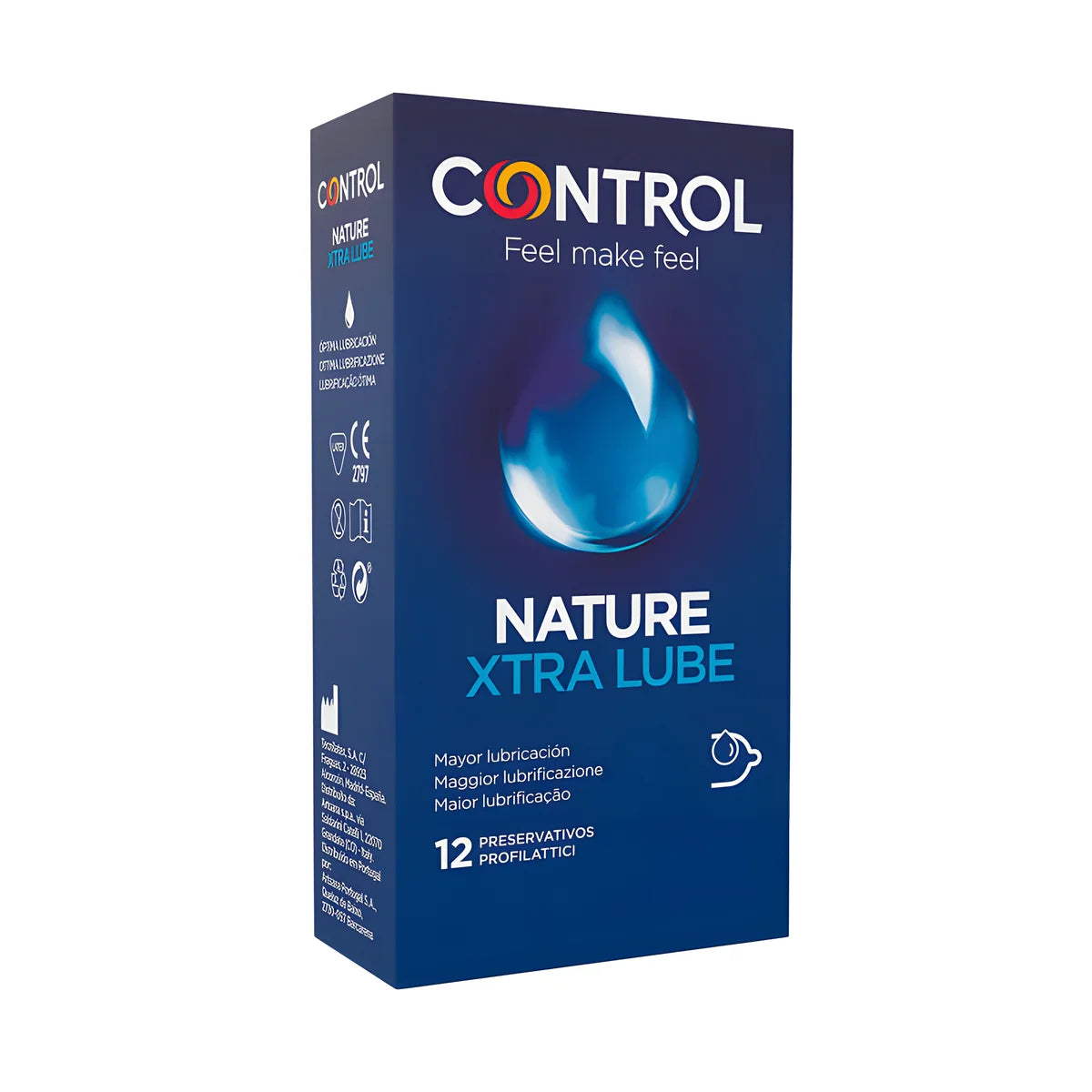 control adapta nature extralube condoms 12 units