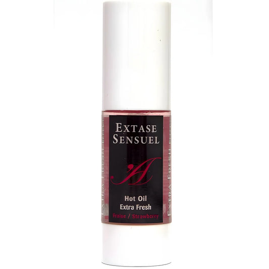 extase sensual huile de massage effet fraise extra fraiche 30 ml