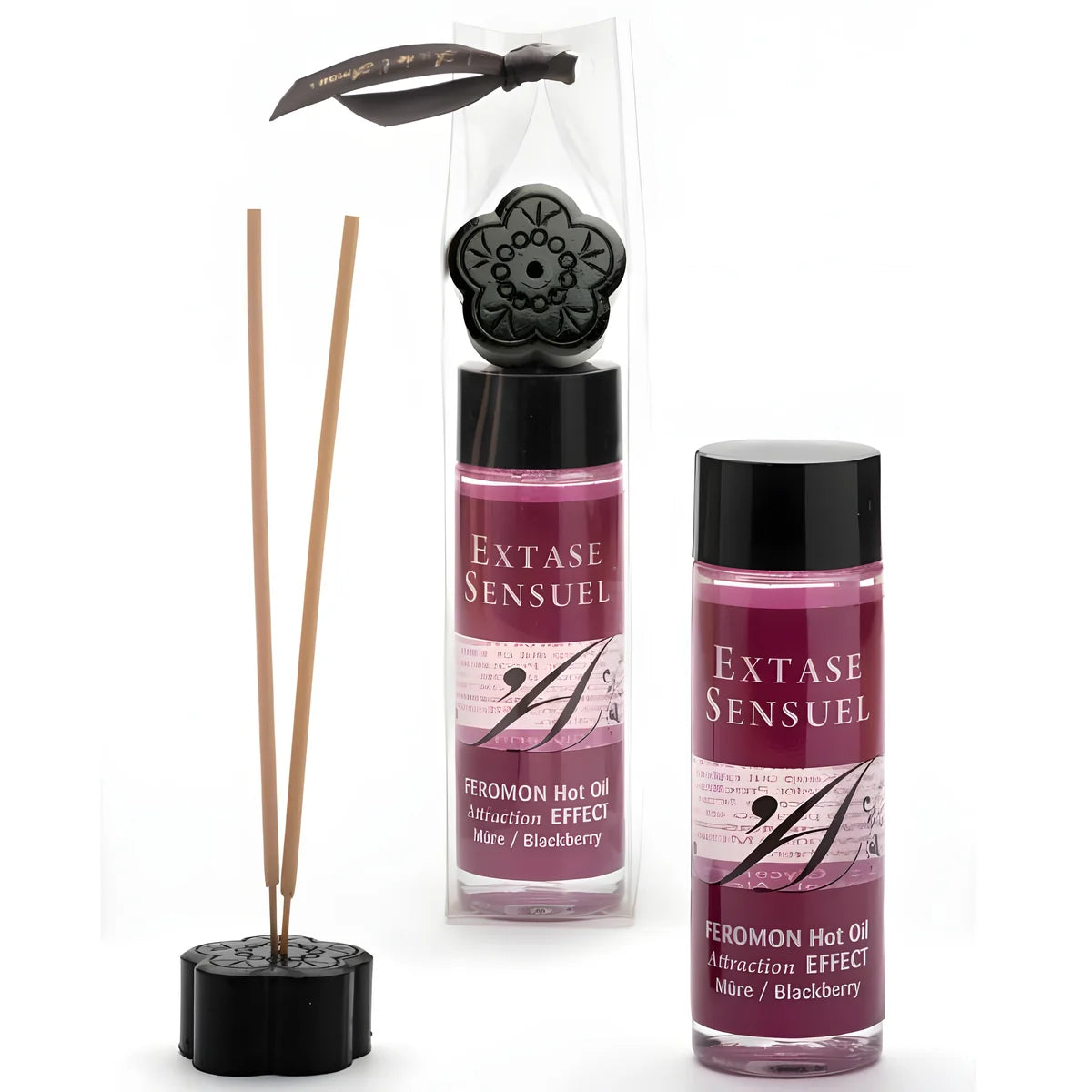 extase sensual huile de massage effet chauffant aux pheromones de mure 100 ml