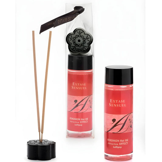 extase sensual huile de massage effet thermique aux pheromones pirulet 100 ml
