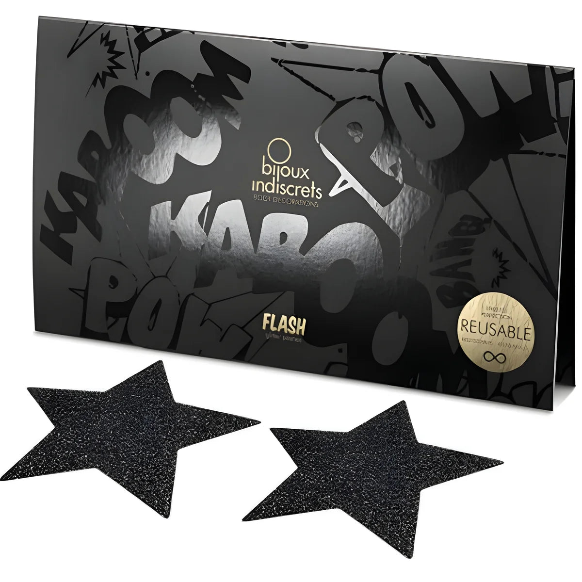 bijoux indiscrets capuchons de tamelon noir star flash
