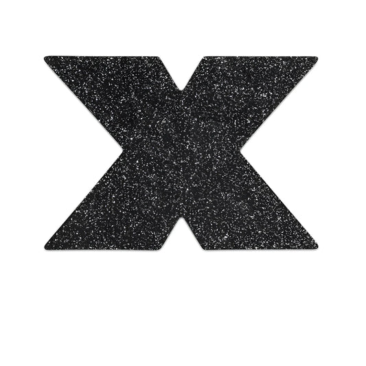 bijoux indiscrets flash cross nipple caps noir