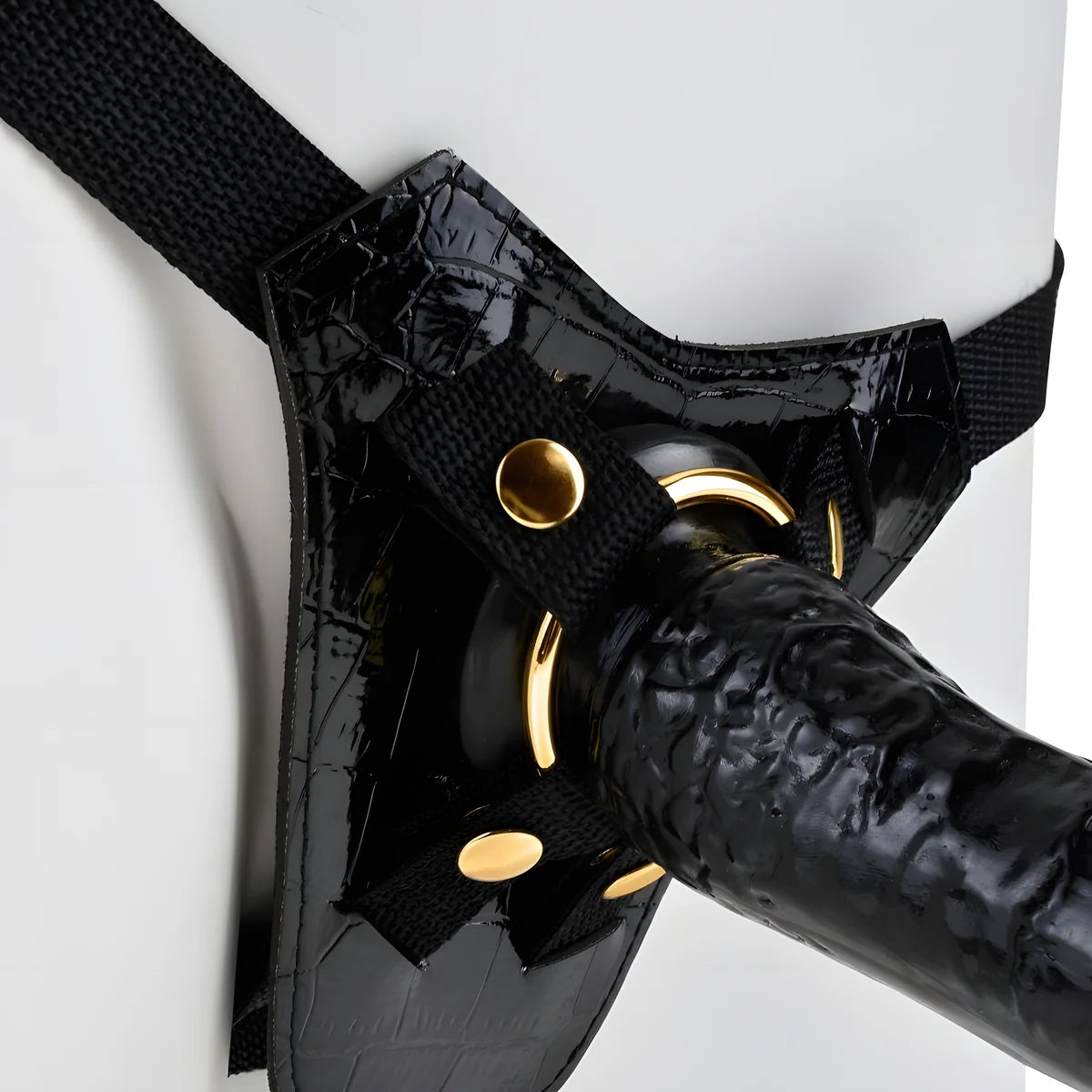 fetish fantasy gold designer strap on