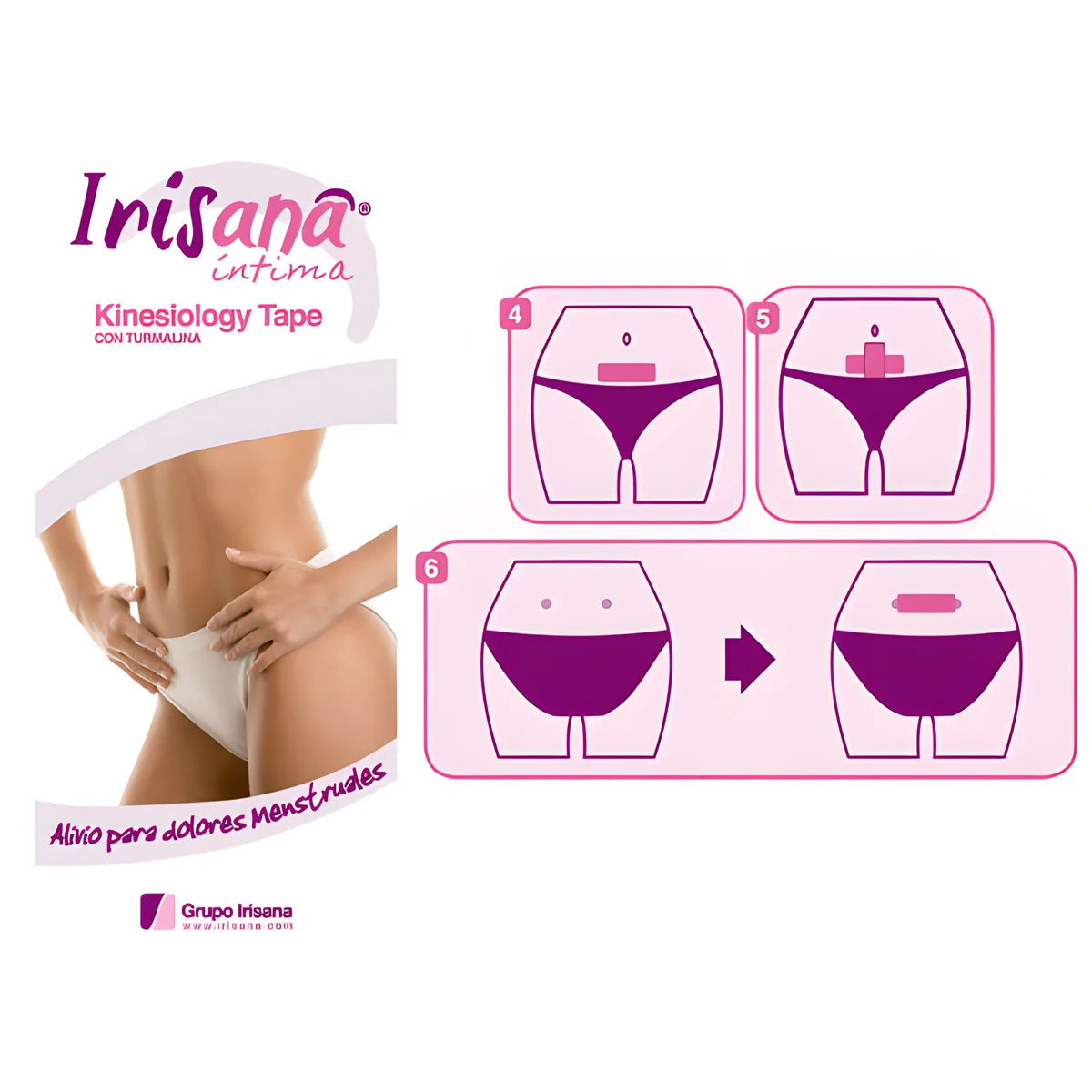 irisana ruban auto adhesif pour douleurs menstruelles