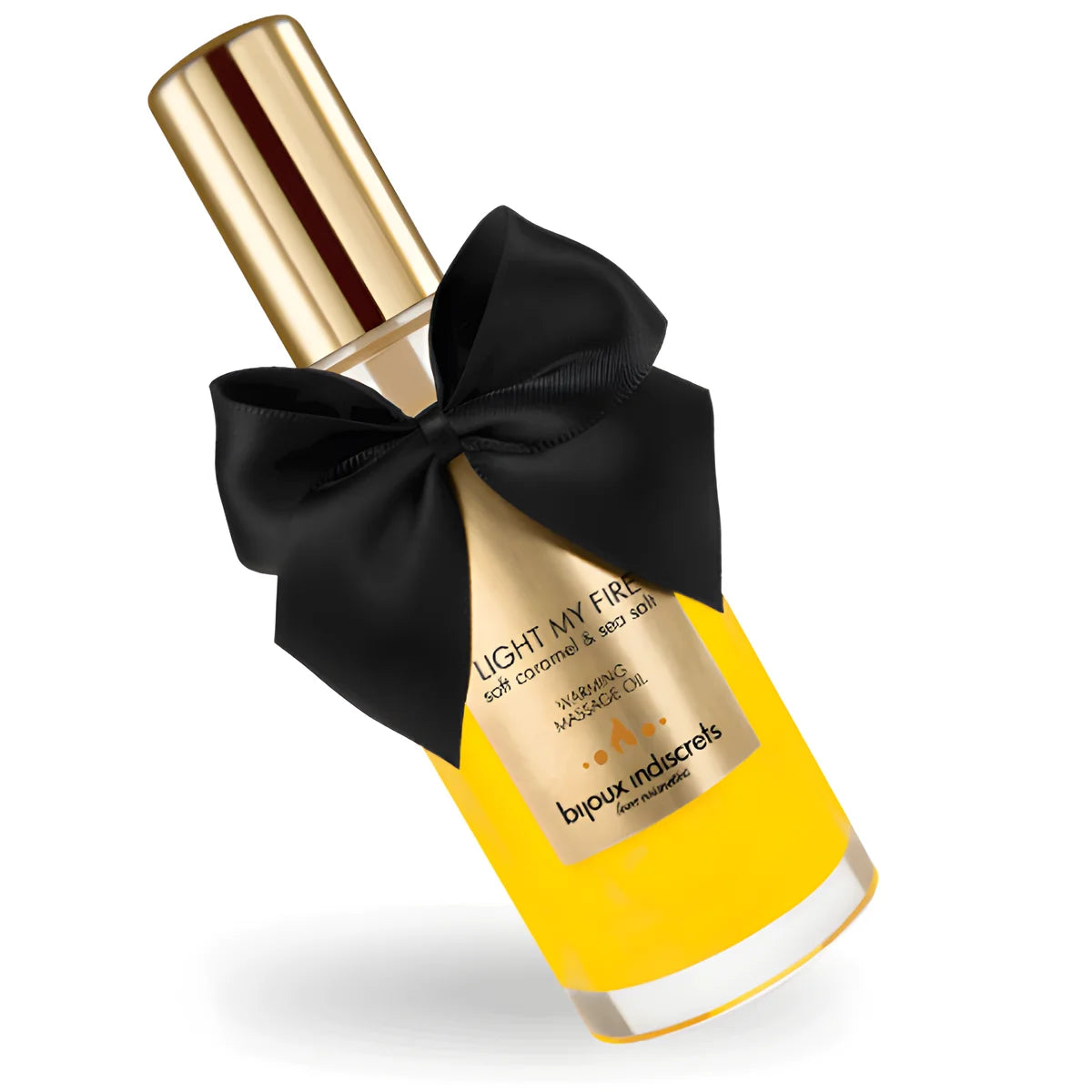 bijoux huile de massage effet chaleur arome caramel