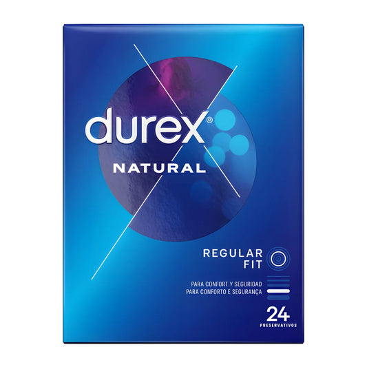 durex naturel plus 24 unites
