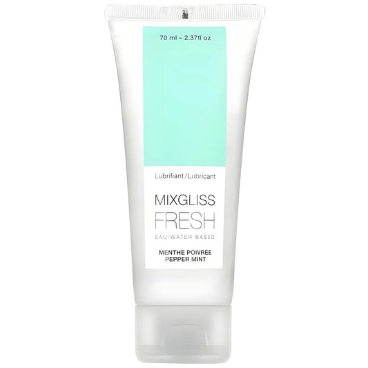 mixgliss lubrifiant base deau effet froid saveur menthe 70 ml