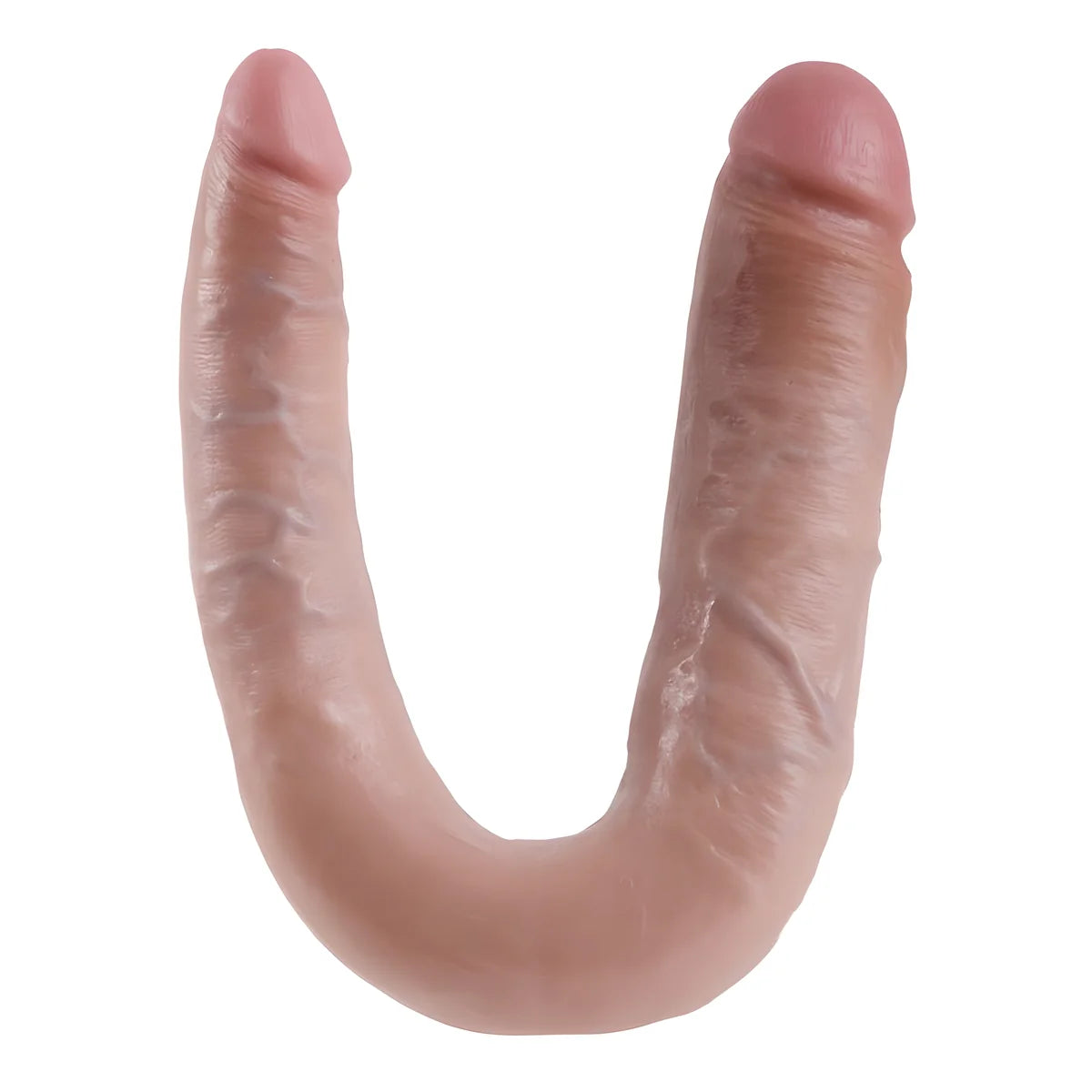 king cock gode double penetration 17 8 cm naturel