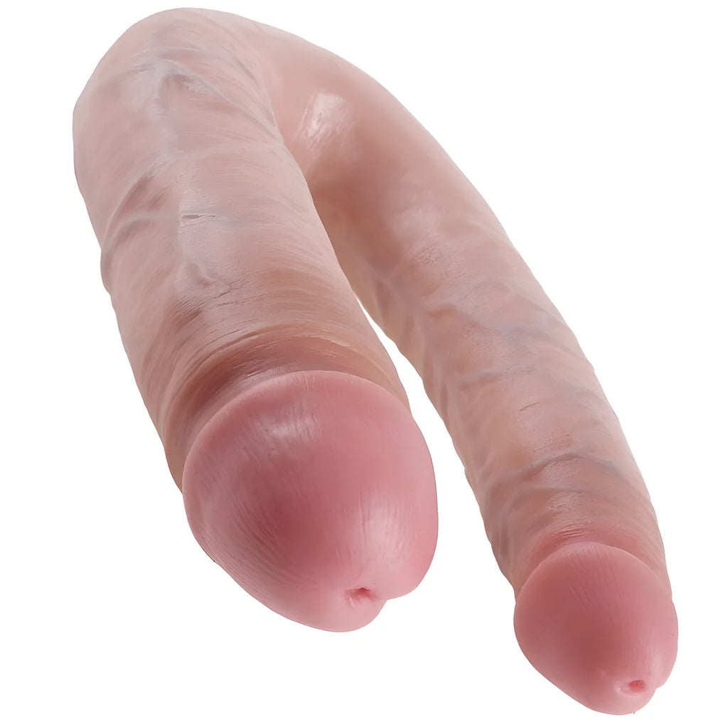 king cock gode double penetration 17 8 cm naturel