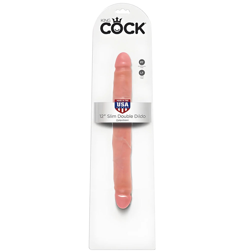 king cock gode double naturel 30 cm