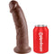 king cock 9 gode marron 22 9 cm
