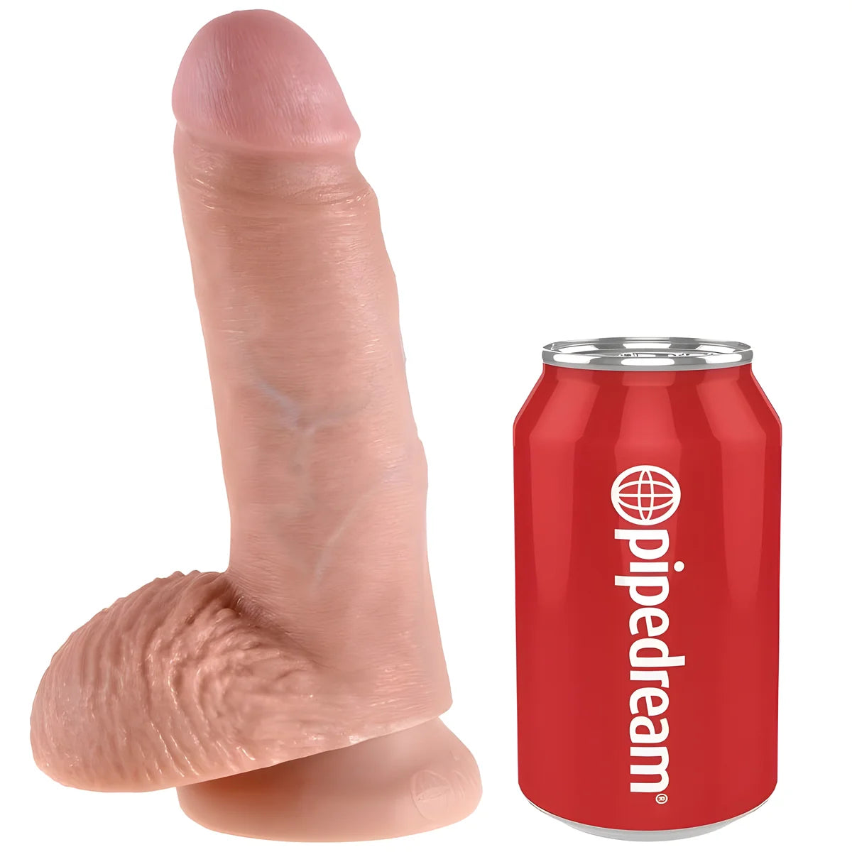 king cock 7 chair de gode avec boules 17 8 cm