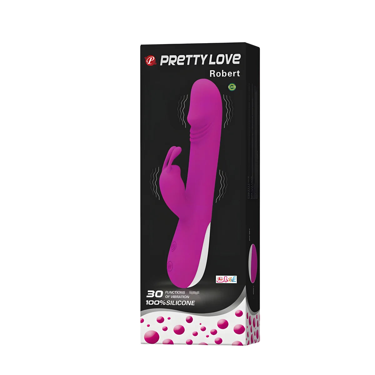pretty love flirtation vibrateur robert avec stimulateur de clitoris