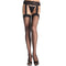 leg avenue outlet bas noir avec jarratiere en dentelle