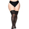 leg avenue bas noir avec dentelle large taille unique