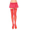leg avenue collant rouge avec haut en dentelle