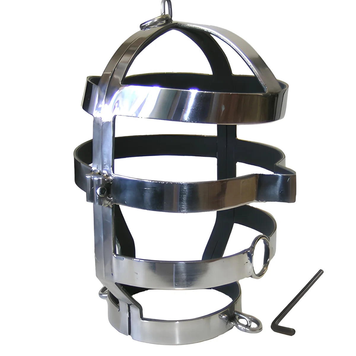 metal hard masque avec collier en acier